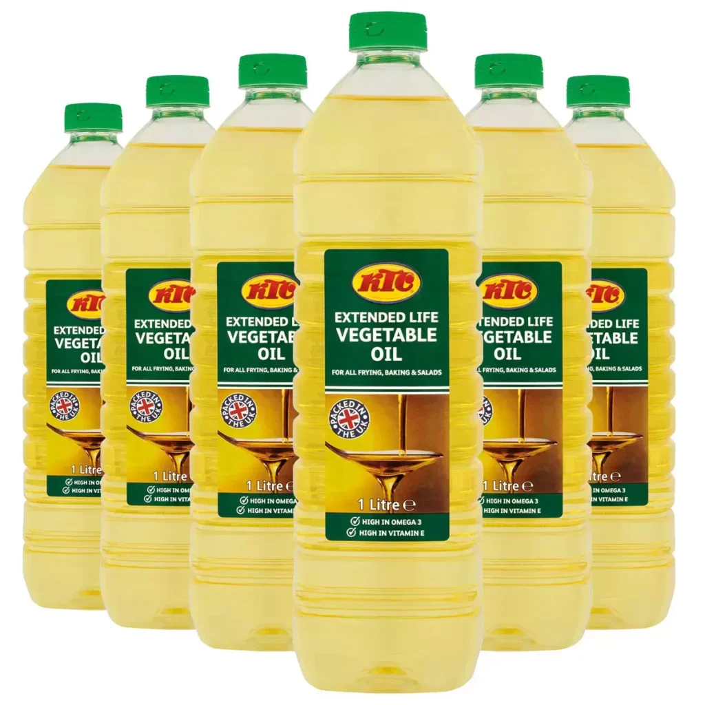 KTC Vegetable Oil, 6 x 1L