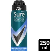 Sure Men Invisible Ice Fresh 72h Nonstop Protection Antiperspirant Deodorant 250ml